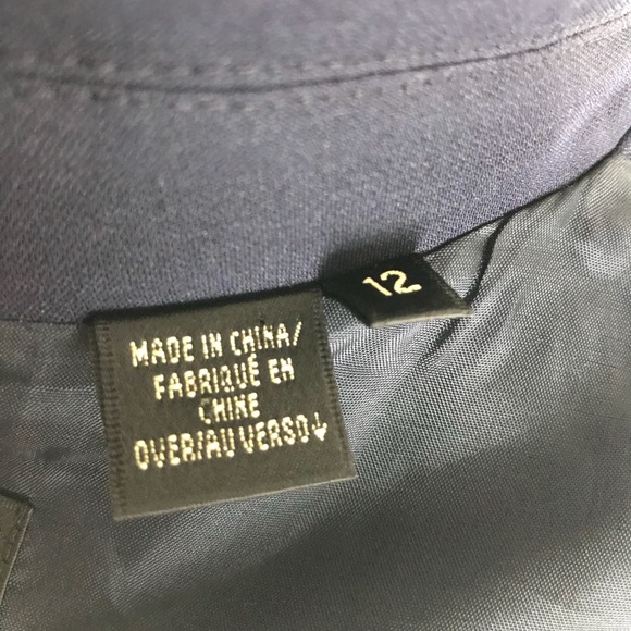 Dana Buchman Black Label Navy Silk Jacket - Picture 7 of 8